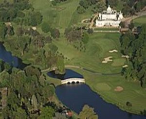 Aerial view of the mansion house and Repton Bridge (Wikipedia)